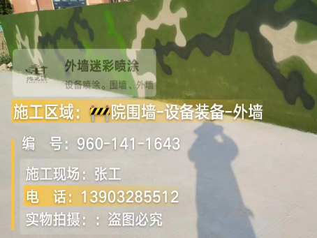保定 迷彩漆喷涂价格(按平方米计费)